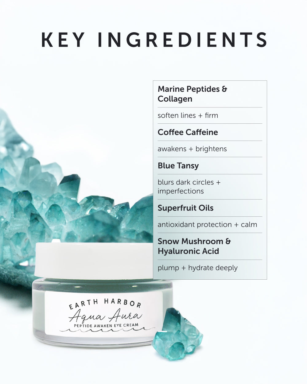 AQUA AURA Peptide Awaken Eye Cream - Earth Harbor Naturals