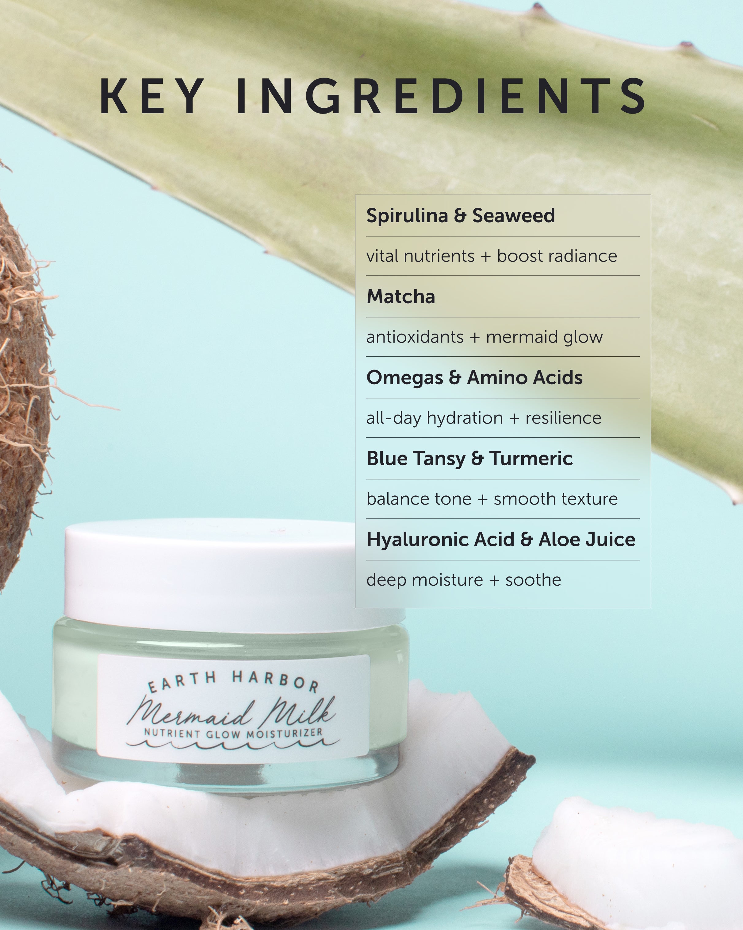 MERMAID MILK Nutrient Glow Moisturizer - Earth Harbor Naturals