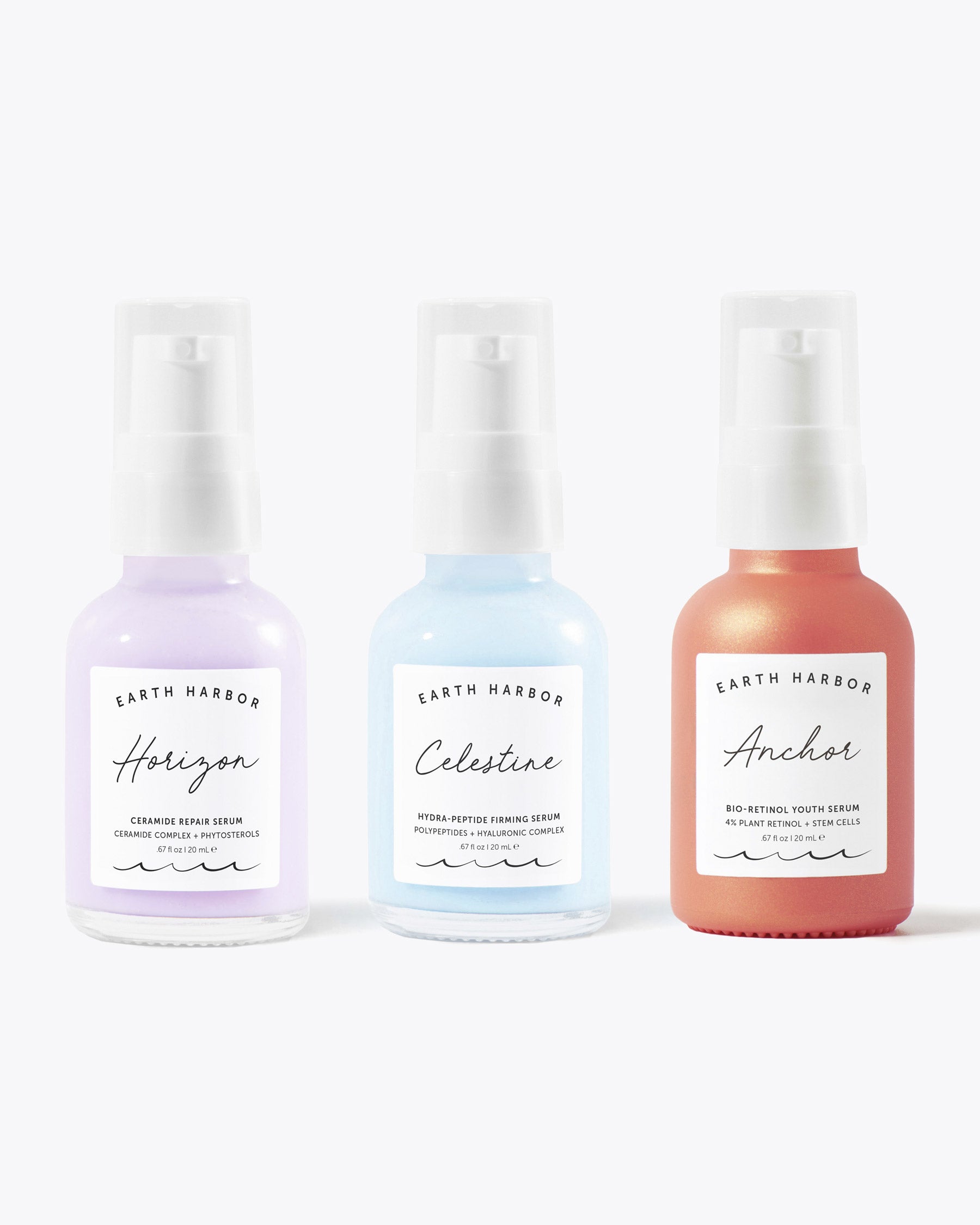 SERUM BESTSELLERS Full-Size Set - Earth Harbor Naturals