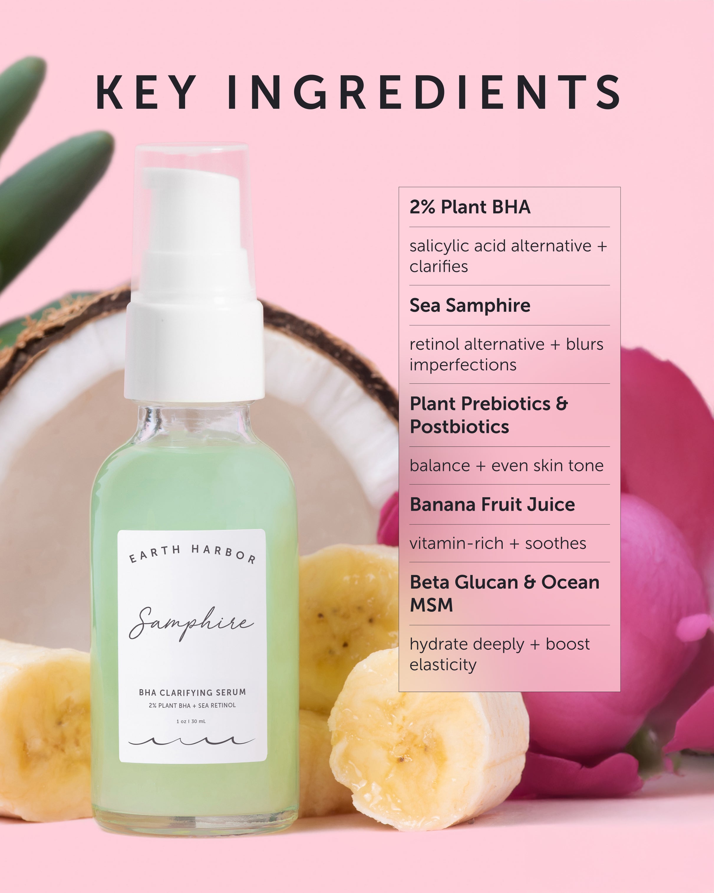 SAMPHIRE BHA Clarifying Serum - Refill - Earth Harbor Naturals