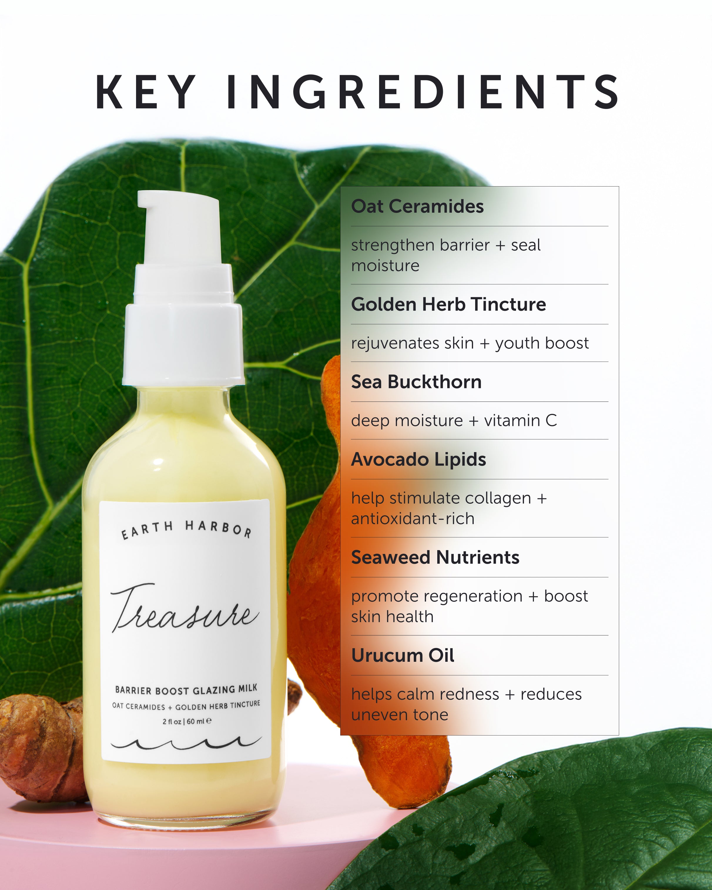 TREASURE Barrier Boost Glazing Milk - Earth Harbor Naturals